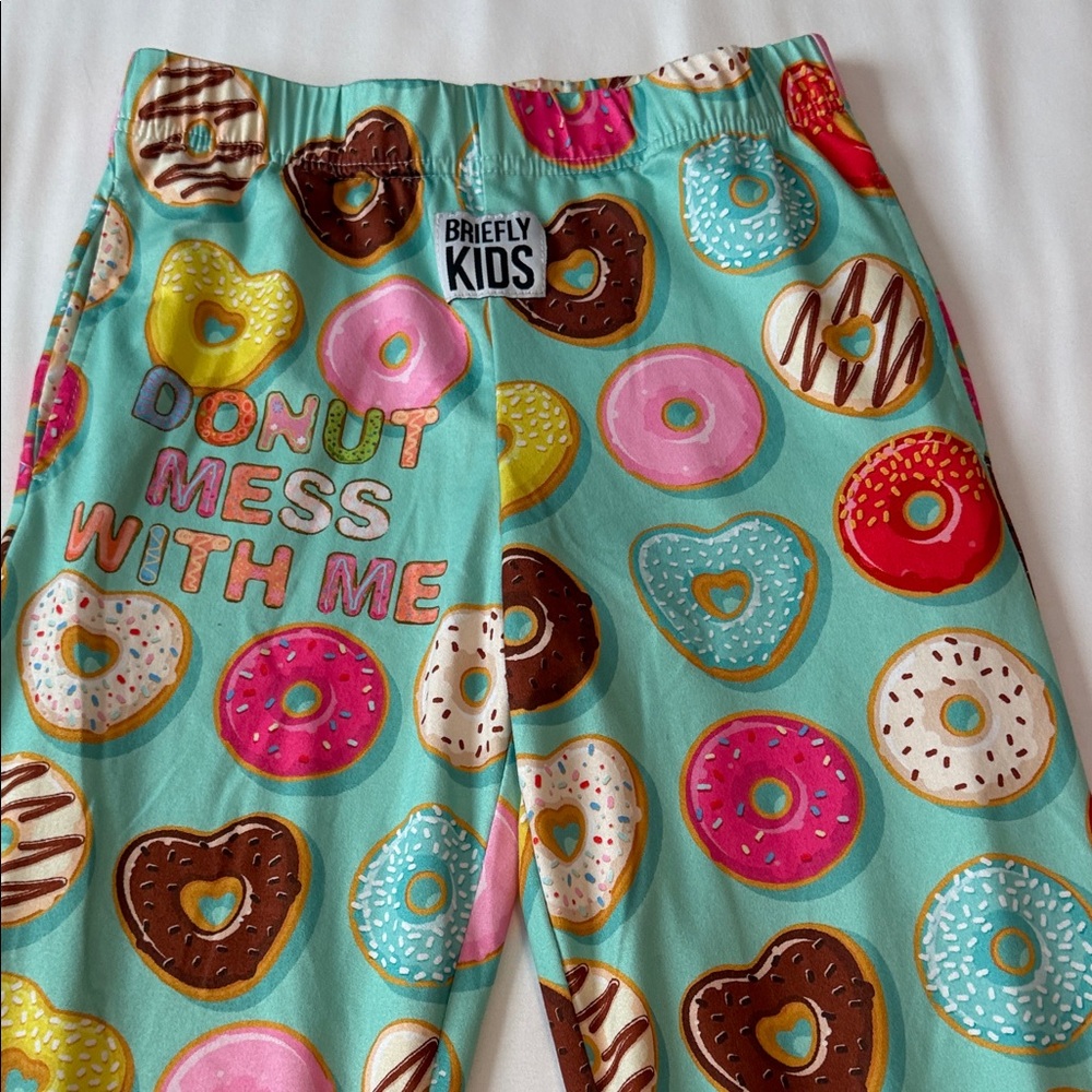Briefly Kids  Colorful Donut Print Pajama Bottoms